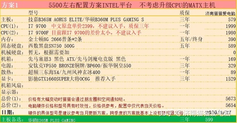 5500左右电脑主机