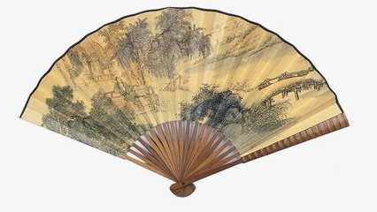 电脑打印扇子