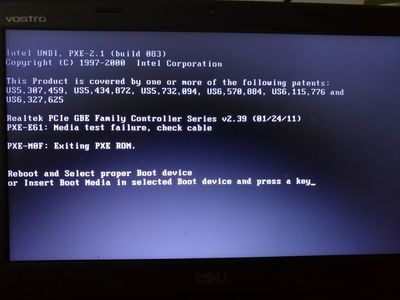 电脑开不了机显示dell