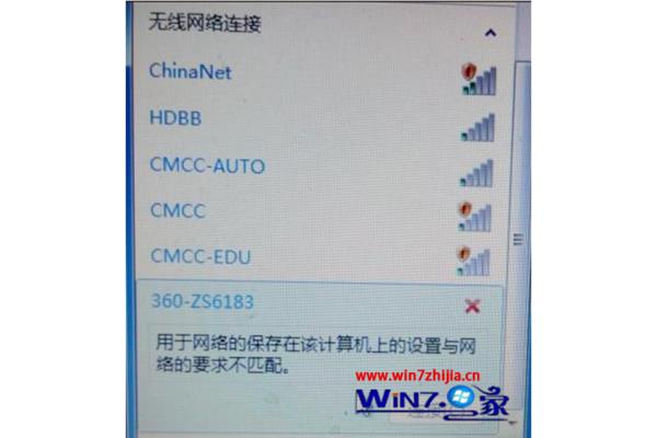 电脑无线网显示红叉